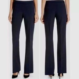 Hugo Boss Side Zip Dieseltrasse 12 Slacks Wool Blend Black Pants Size 0